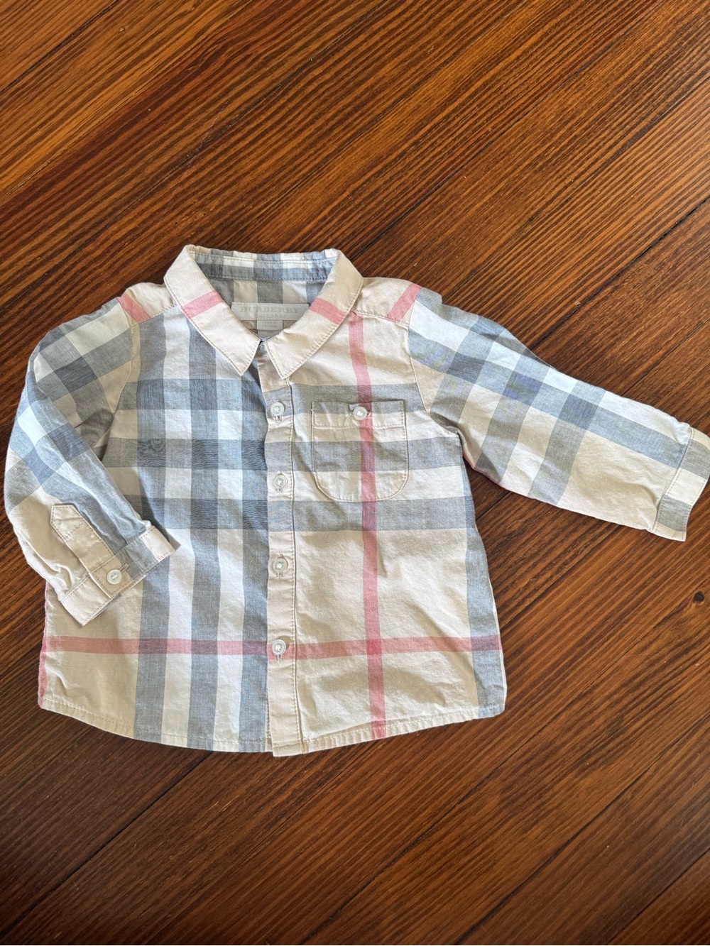 Burberry Kid’s Classic House Check Button-Front Shirt
